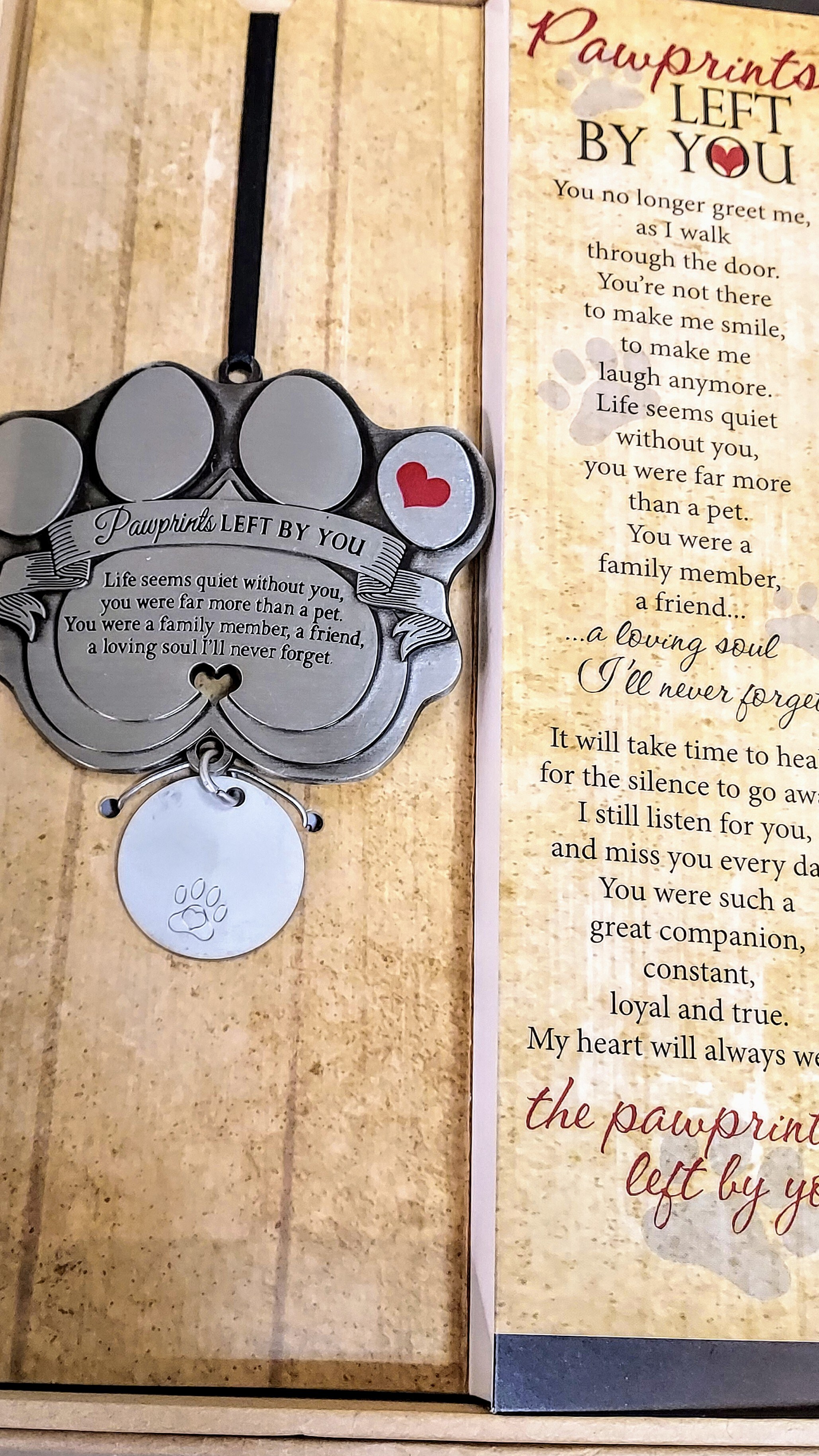 Pawprint Memorial Charm